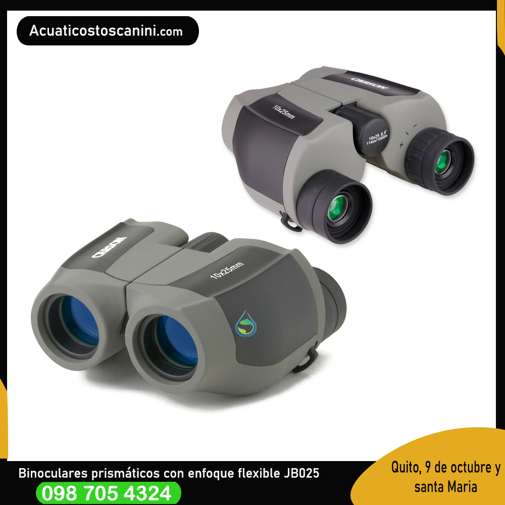 Binocular Carson Scoutplus 10×25 Prismáticos Largavista