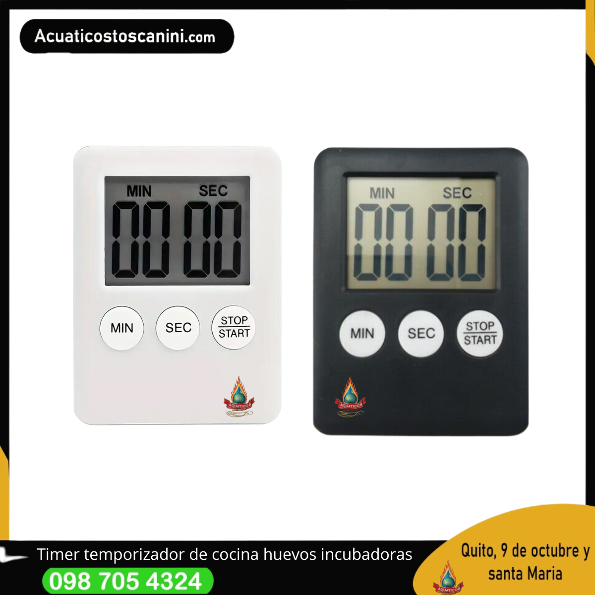 Timer digital para cocina