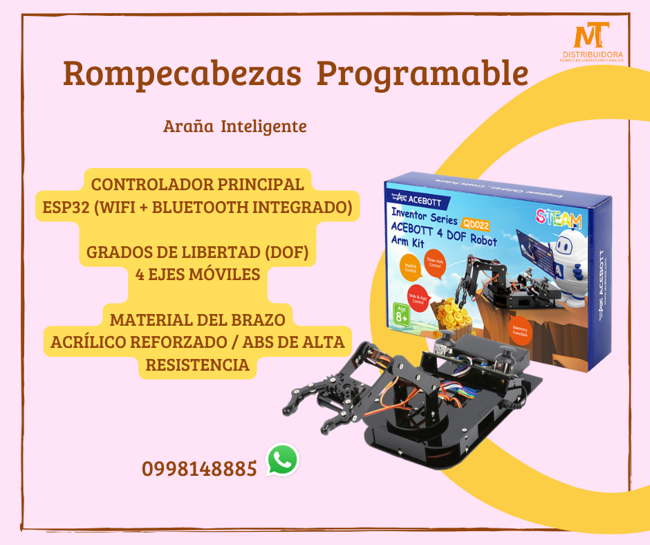 Brazo robotixo armable y programable