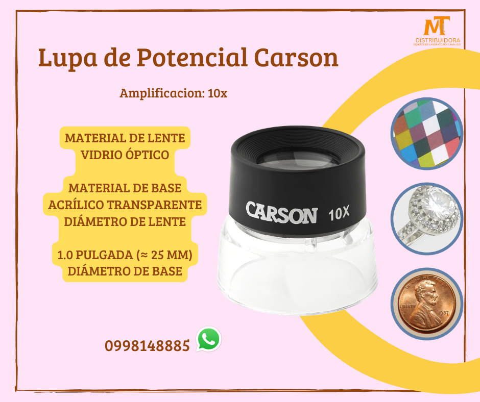 Lupa amplificadora manual de 10x