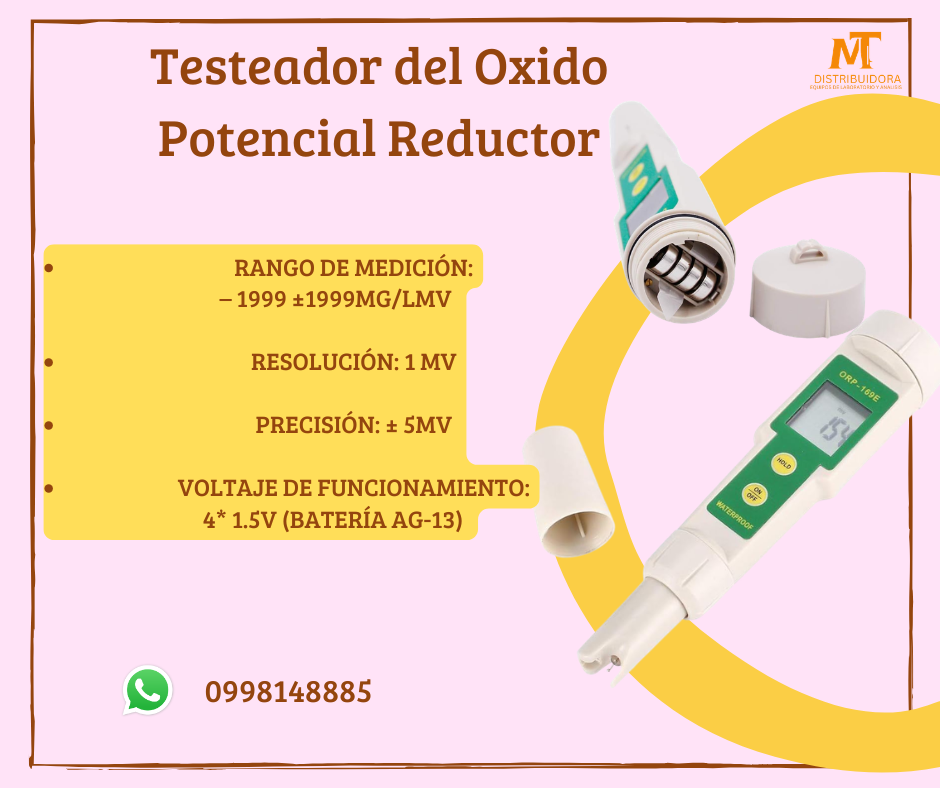 Medidor Digital De Orp 2000mv & Temperatura 