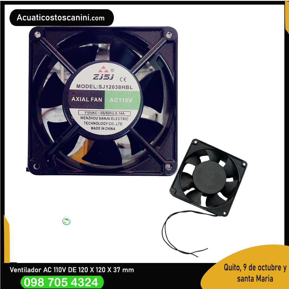 Ventilador 12x12x4 Cm 110 V