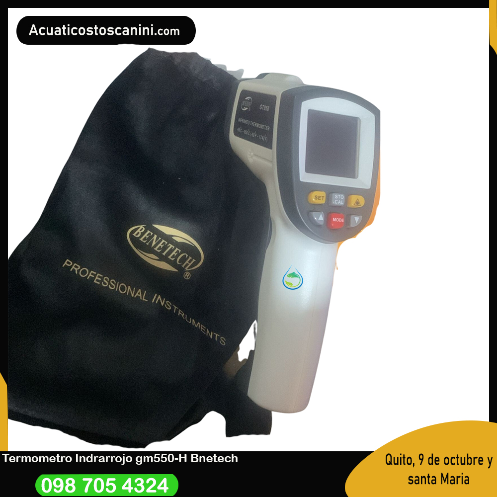 Pirometro Infrarrojo con retencion de datos de -50 a 950